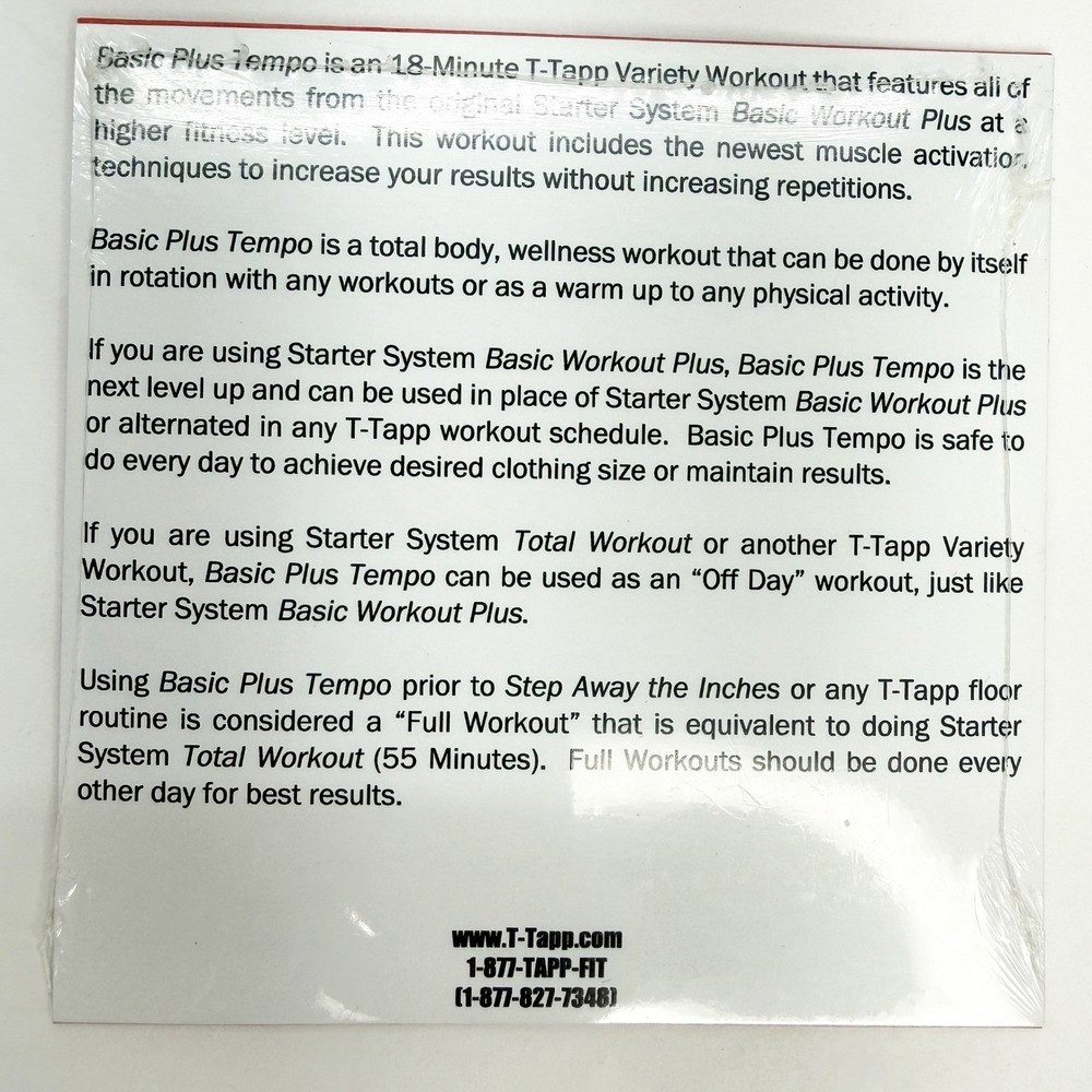 T-Tapp Basic Workout Plus DVD Lot Barefoot Tempo Series Dietary Guidelines Set - Picture 5 of 13